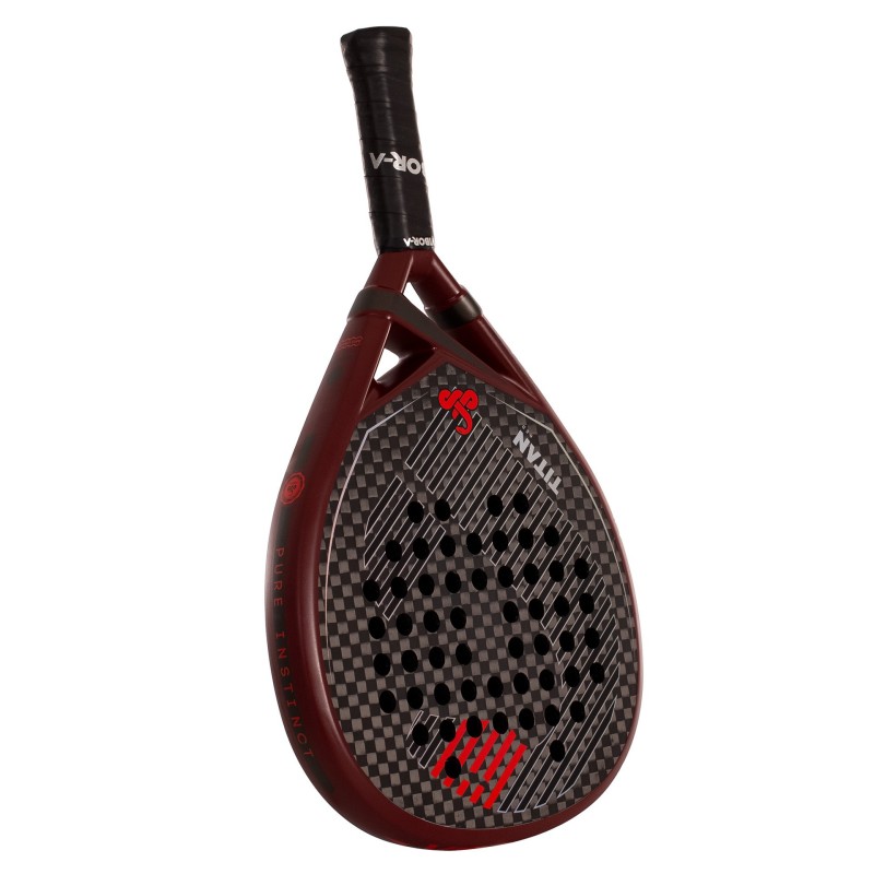 PACK PALA DE PÁDEL VIBOR-A TITAN 12K RED