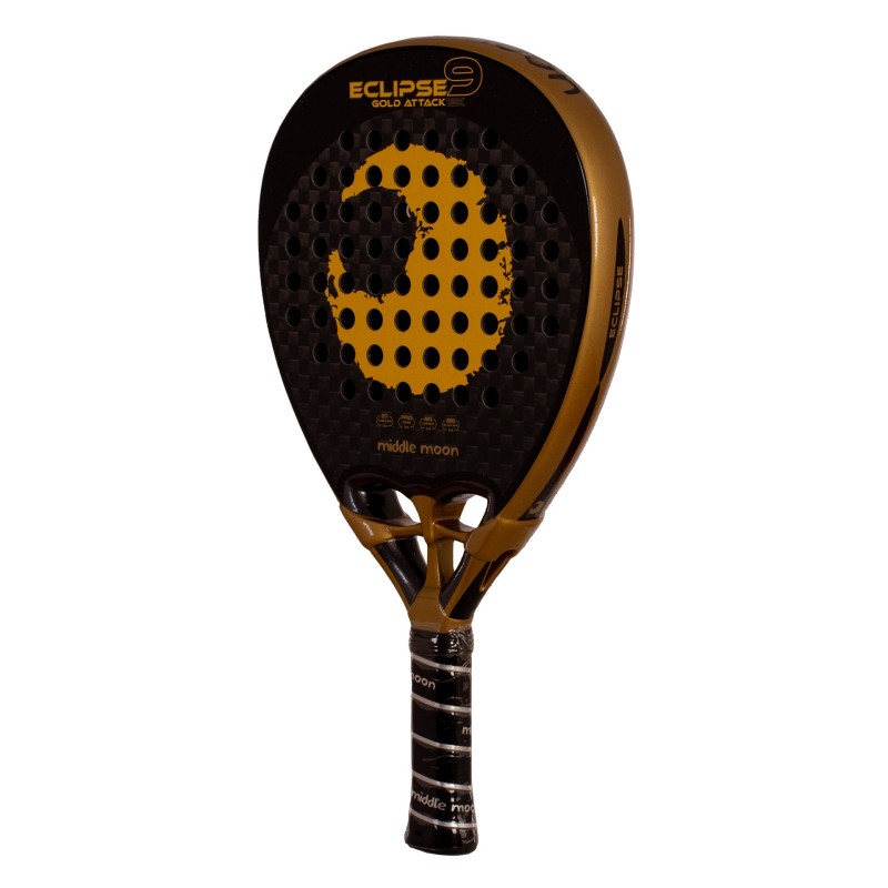 PALA DE PÁDEL MIDDLE MOON ECLIPSE 9 GOLD ATTACK 12K