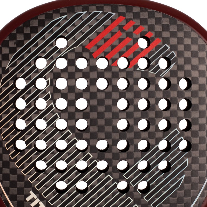 PACK PALA DE PÁDEL VIBOR-A TITAN 12K RED
