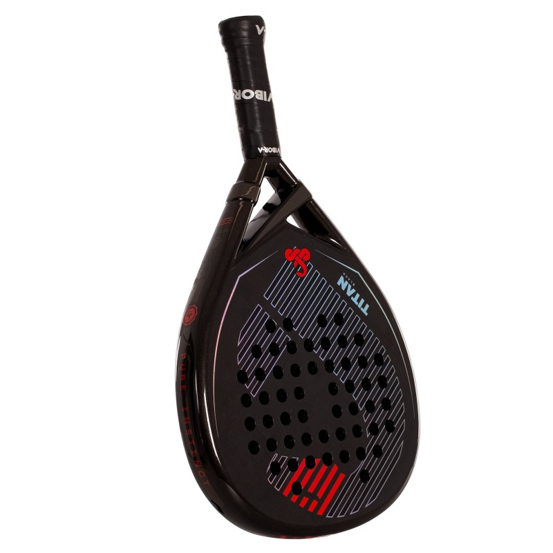 PACK PALA DE PÁDEL VIBOR-A TITAN 15K BLACK TWILL
