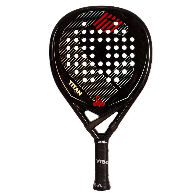 PACK PALA DE PÁDEL VIBOR-A TITAN 15K BLACK TWILL