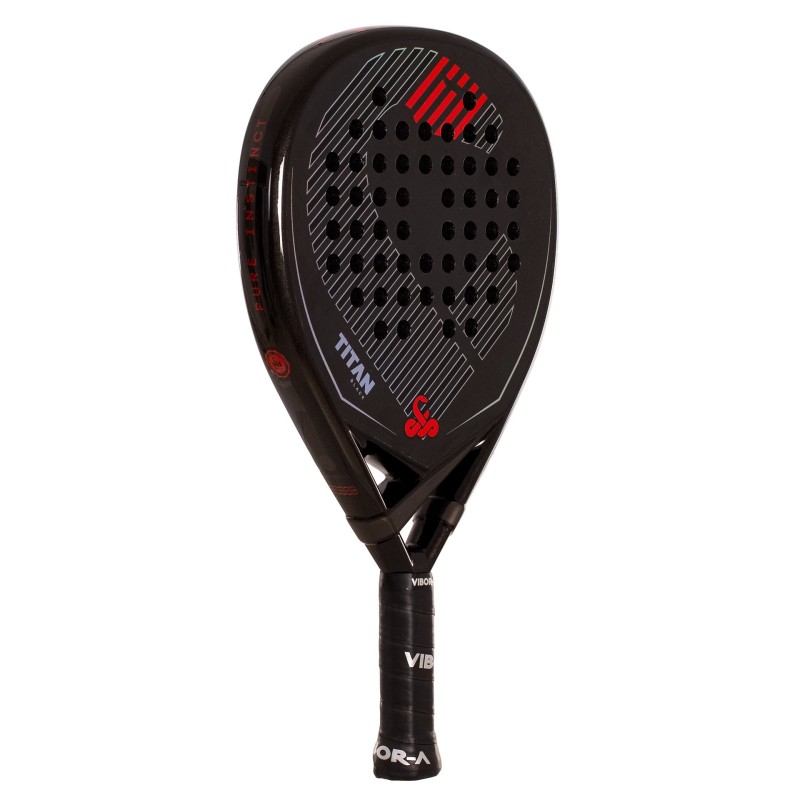 PACK PALA DE PÁDEL VIBOR-A TITAN 15K BLACK TWILL