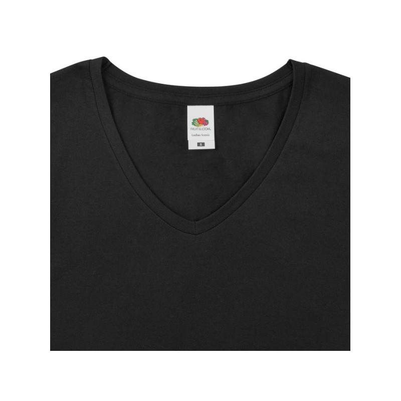 CAMISETA FRUIT OF THE LOOM LADIES ICONIC 150 V-NECK T