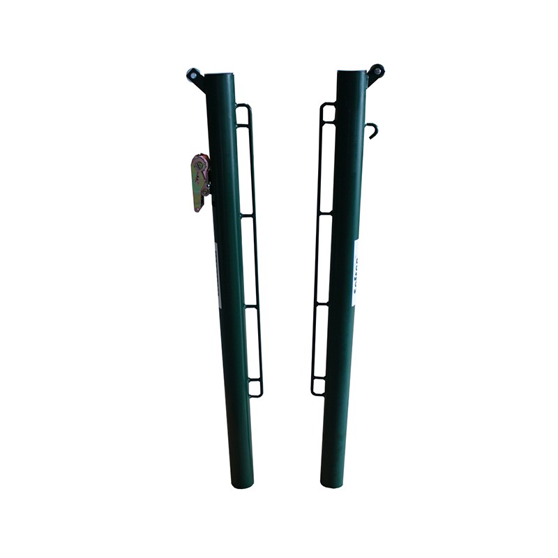 JUEGO POSTES TENIS METÁLICOS Ø 80MM FIJOS