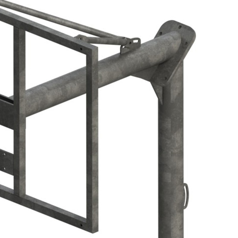JGO CANASTAS ANTIVANDALICAS MINIBASKET NEW TUBO 114 MM GALVANIZADAS -INCLUYE AROS, REDES Y TABLEROS-