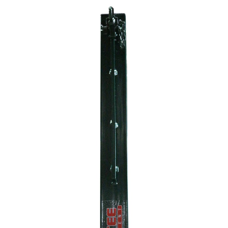 JUEGO DE 2 POSTES DE VOLEIBOL METÁLICOS CUADRADOS 80X80MM FIJOS