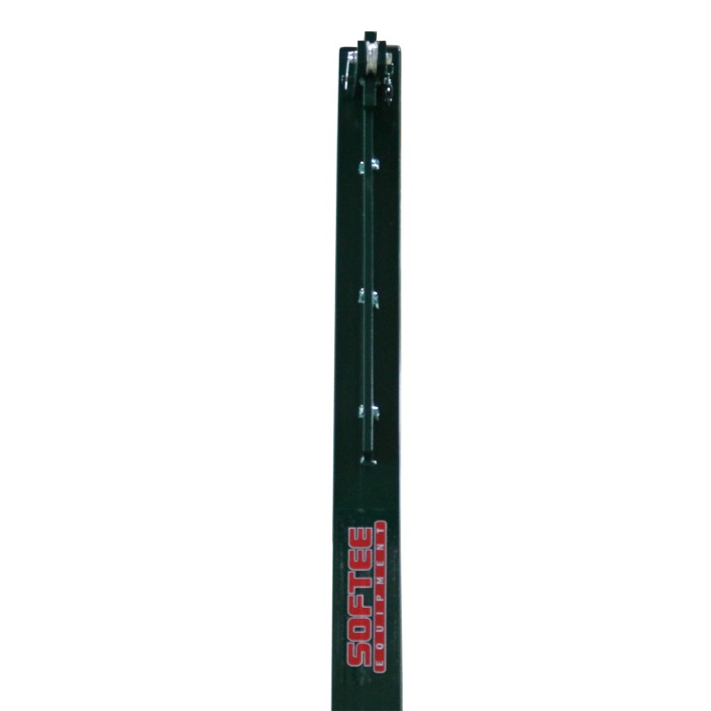 JUEGO DE 2 POSTES DE VOLEIBOL METÁLICOS CUADRADOS 80X80MM FIJOS