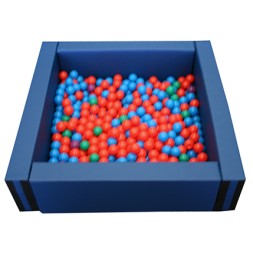 PISCINA CUADRADA LLENADO PELOTAS, 150X150X40CM ALTO X 15CM ANCHO
