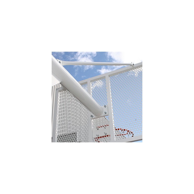 JUEGO DE 2 CANASTAS ANTIVANDALICAS MINIBASKET NEW TUBO 114 MM LACADA -INCLUYE AROS, REDES Y TABLEROS-
