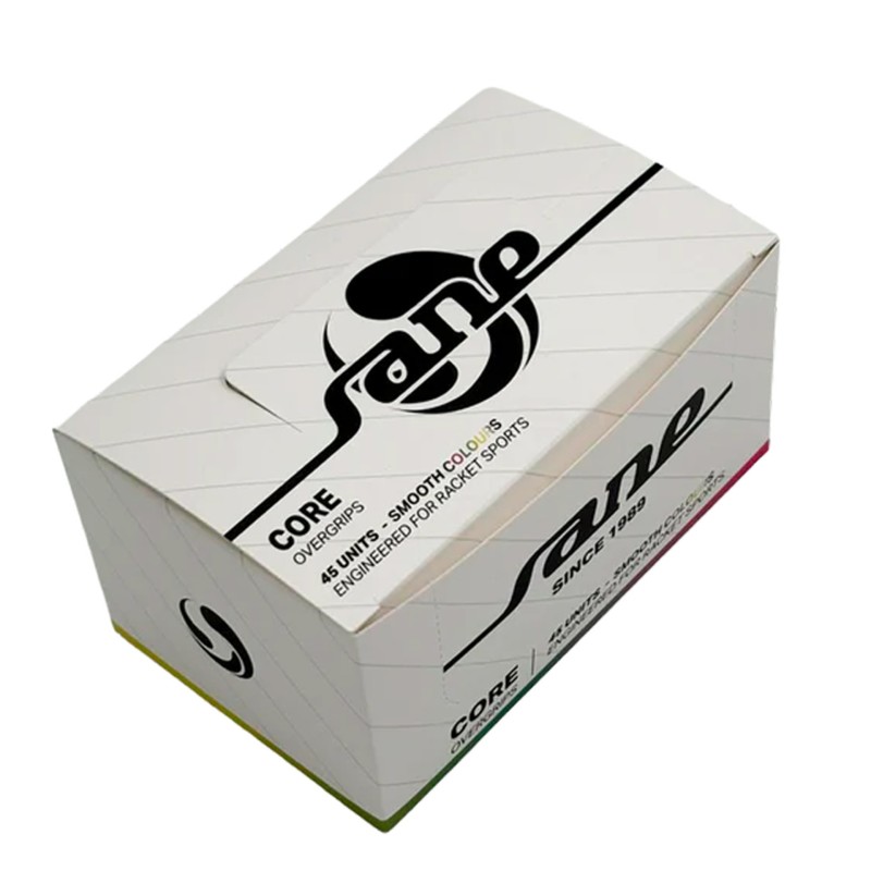 CAJA DE 45 OVERGRIPS SANE CORE LISOS MULTICOLOR