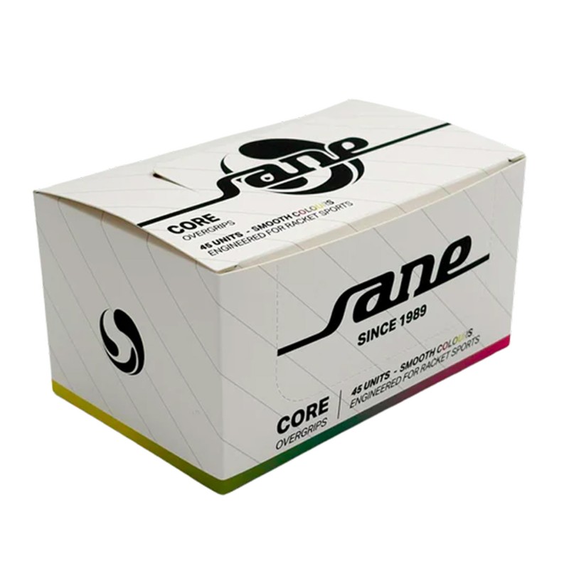 CAJA DE 45 OVERGRIPS SANE CORE LISOS MULTICOLOR