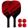 SET DE 2 PALAS PICKLEBALL MADERA CON 4 PELOTAS