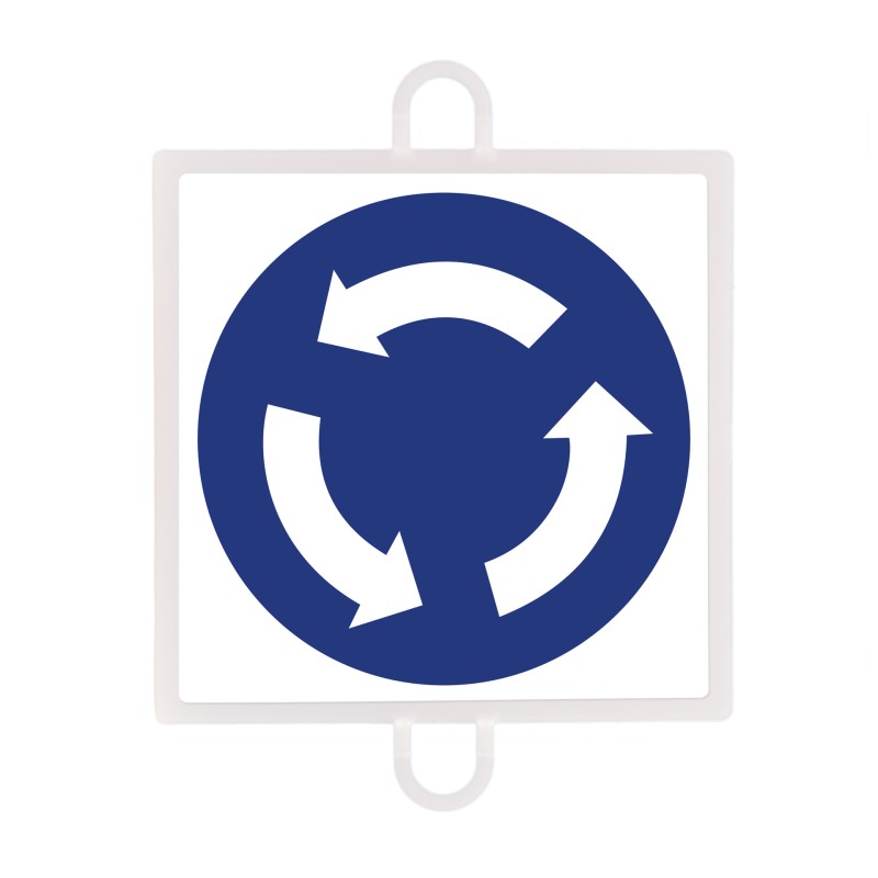 PANEL DE SEÑALIZACIÓN TRÁFICO DE OBLIGACIÓN Nº 4 INTERSECCIÓN