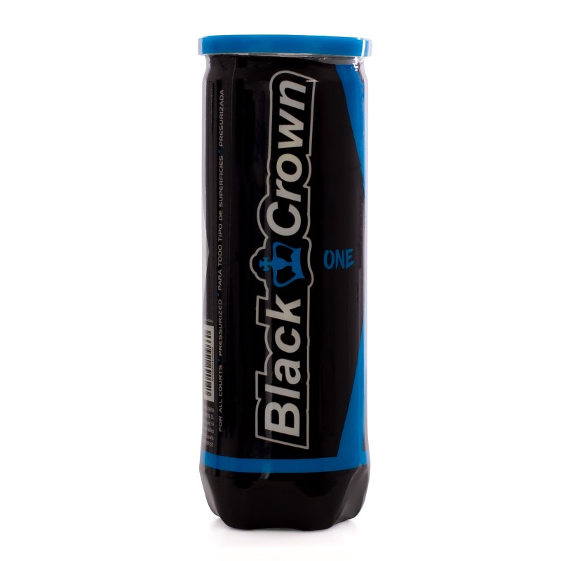 BOTE DE 3 PELOTAS DE PÁDEL BLACK CROWN ONE