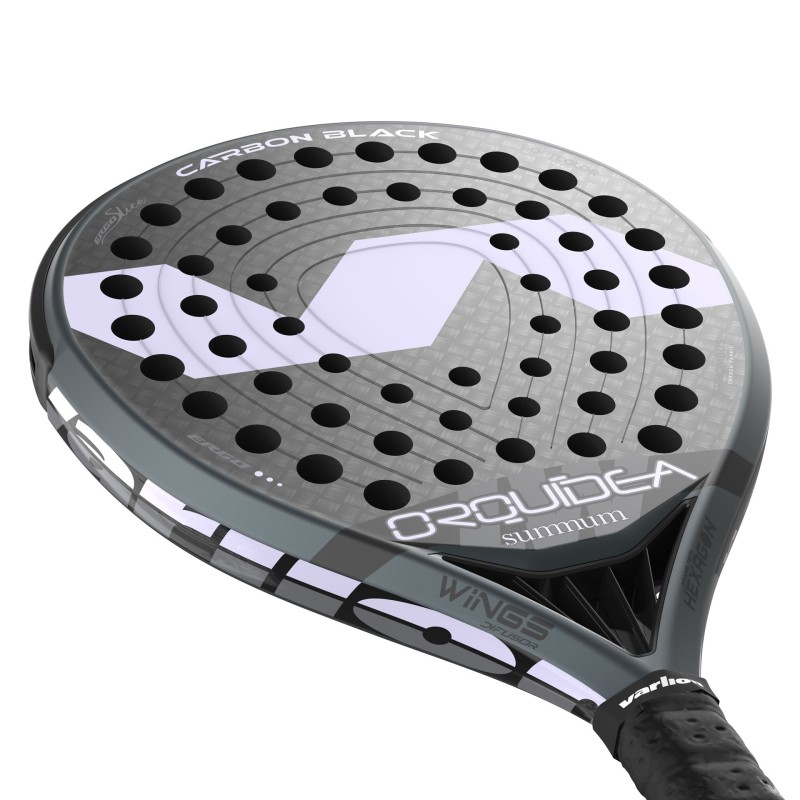PALA DE PÁDEL VARLION LW CARBON BLACK ORQUIDEA