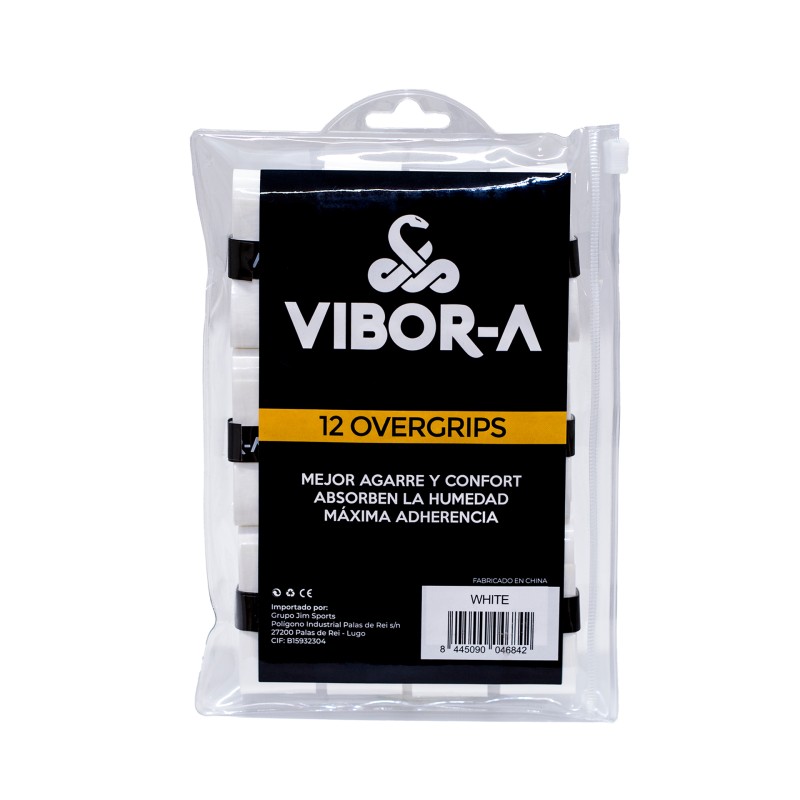 BOLSA DE 12 OVERGRIPS VIBOR-A LISOS