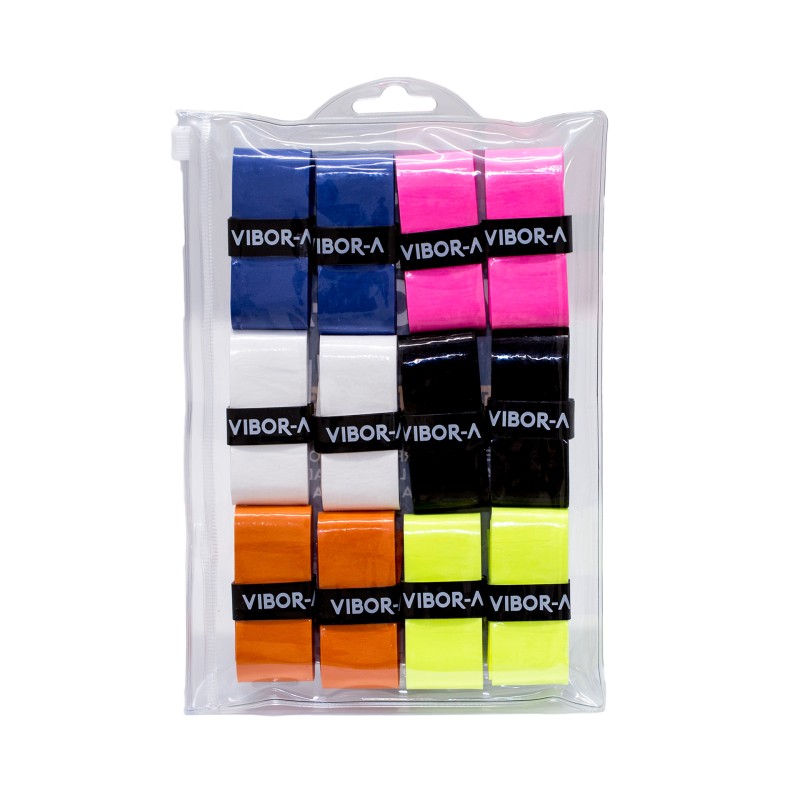 BOLSA DE 12 OVERGRIPS VIBOR-A LISOS