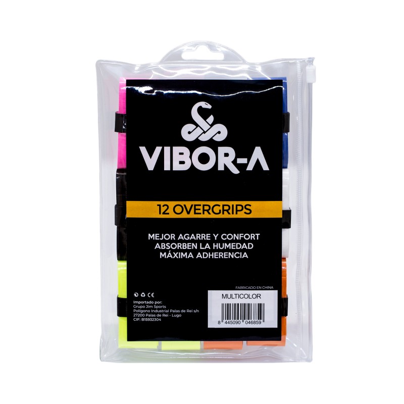 BOLSA DE 12 OVERGRIPS VIBOR-A LISOS