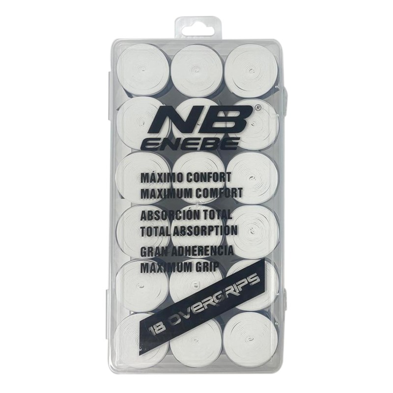 PACK  DE 18 OVERGRIPS LISOS ENEBE