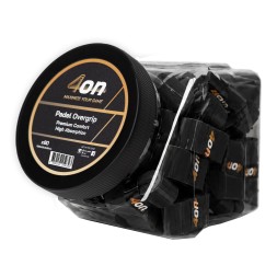 TARRO OVERGRIP NEGRO 4ON PREMIUM COMFORT - 60 PIEZAS